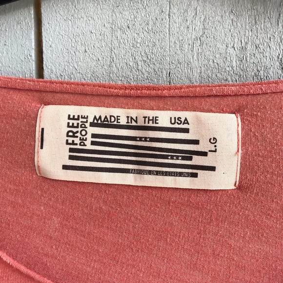 Free People Orange Tiedye Shirt - Picture 2 of 6